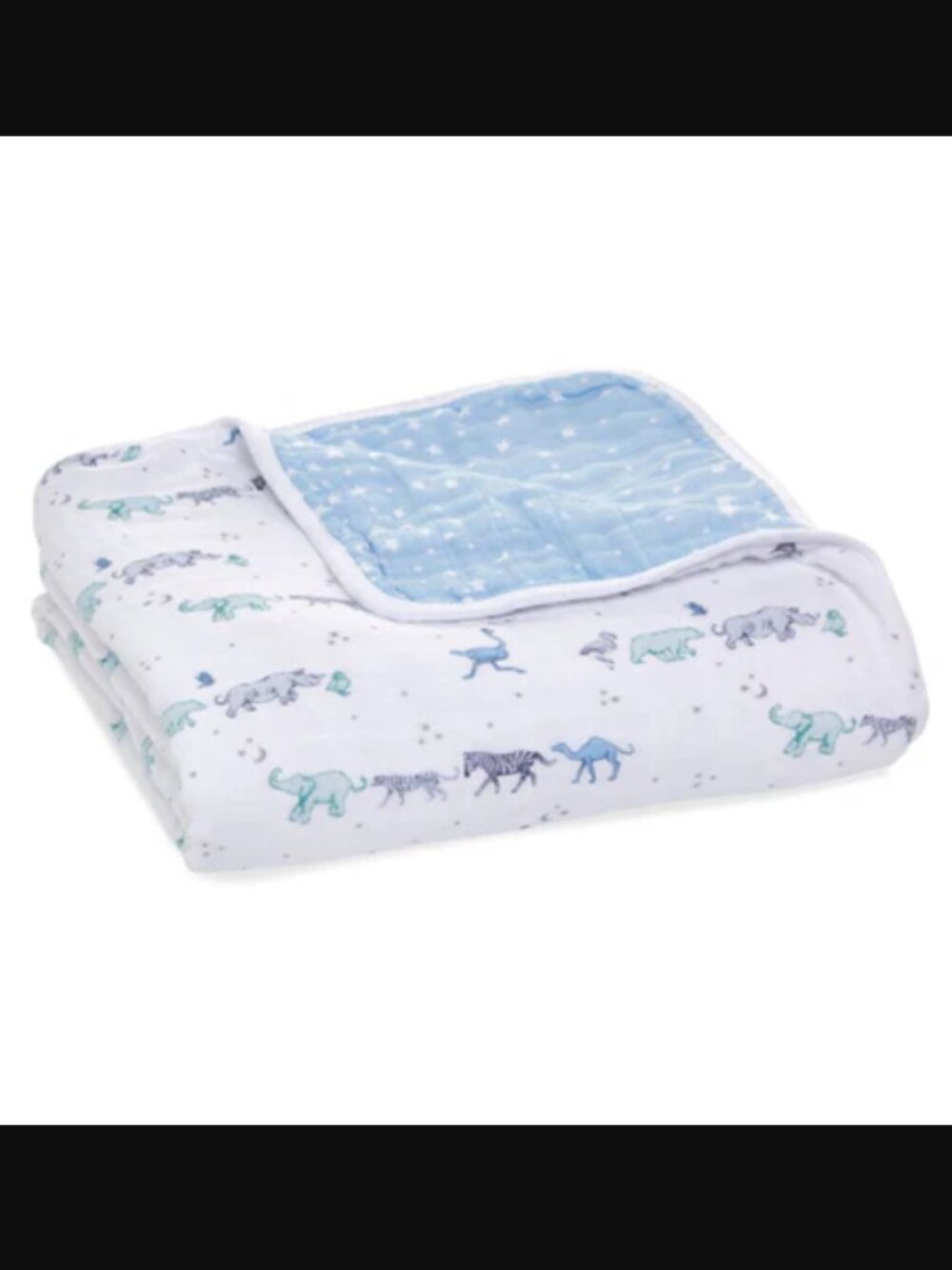 NIB aden + anais Cotton Muslin Boutique Dream Blanket Rising Star 47" x 47"